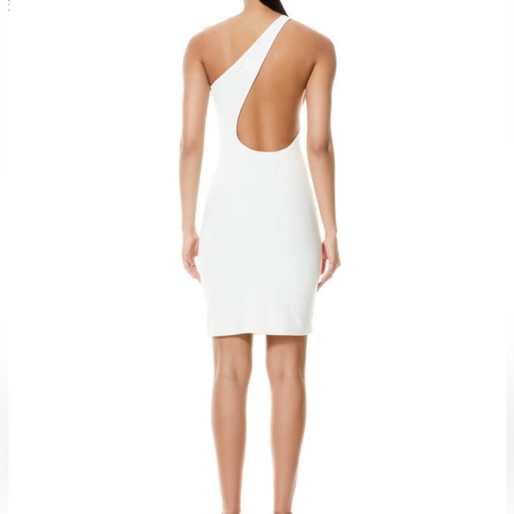 Alice + Olivia Rosia One Shoulder Mini Dress